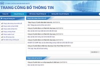 Băn khoăn hệ thống công bố thông tin mới